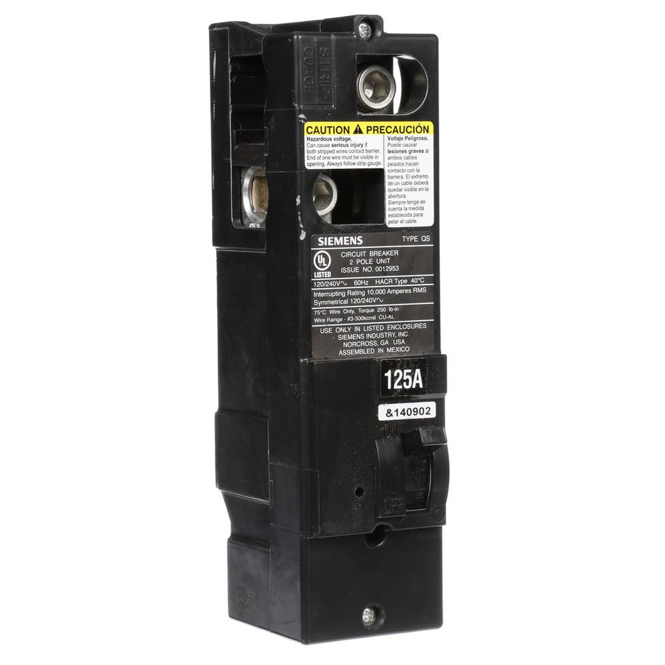 QS2125 Siemens QS Load Center Main Breaker - Breaker Outlet