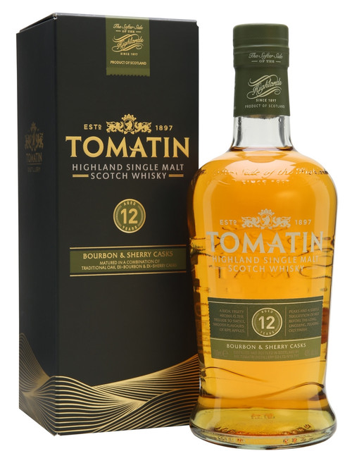 TOMATIN 12 YEAR OLD BOURBON & SHERRY CASKS (750ML)