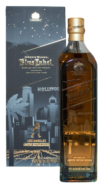 JOHNNIE WALKER BLUE LABEL HOLLYWOOD LOS ANGELES LIMITED EDITION 750ML