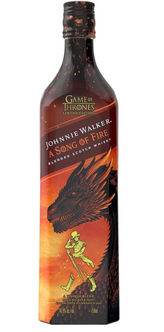 JOHNNIE WALKER SCOTCH BLENDED A SONG OF FIRE GAME OF THRONES EDITION 750ML  - A1 Liquor