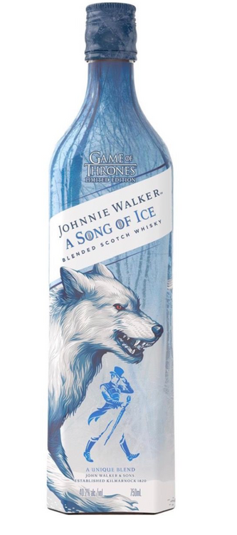 JOHNNIE WALKER SCOTCH BLENDED A SONG OF ICE GAME OF THRONES EDITION 750ML
