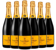 Veuve Clicquot Yellow Label Brut Champagne 6 Bottle Case 750ML
