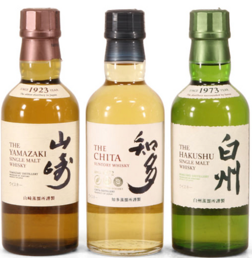 Suntory Whisky Set Hakushu, Yamazaki, The Chita (3x 180ml) 