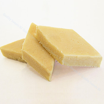 Plain khoya burfi white milk fudge squares