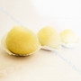 Spongy white rasgulla balls in light sugar syrup