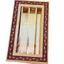 Golden gift box filled with assorted plain and pistachio burfi