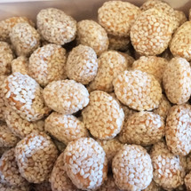 Rewri small sesame coated jaggery discs