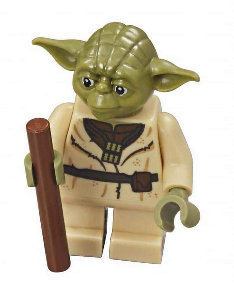 Lego Star Wars Yoda Minifig With Walking Stick From 75208
