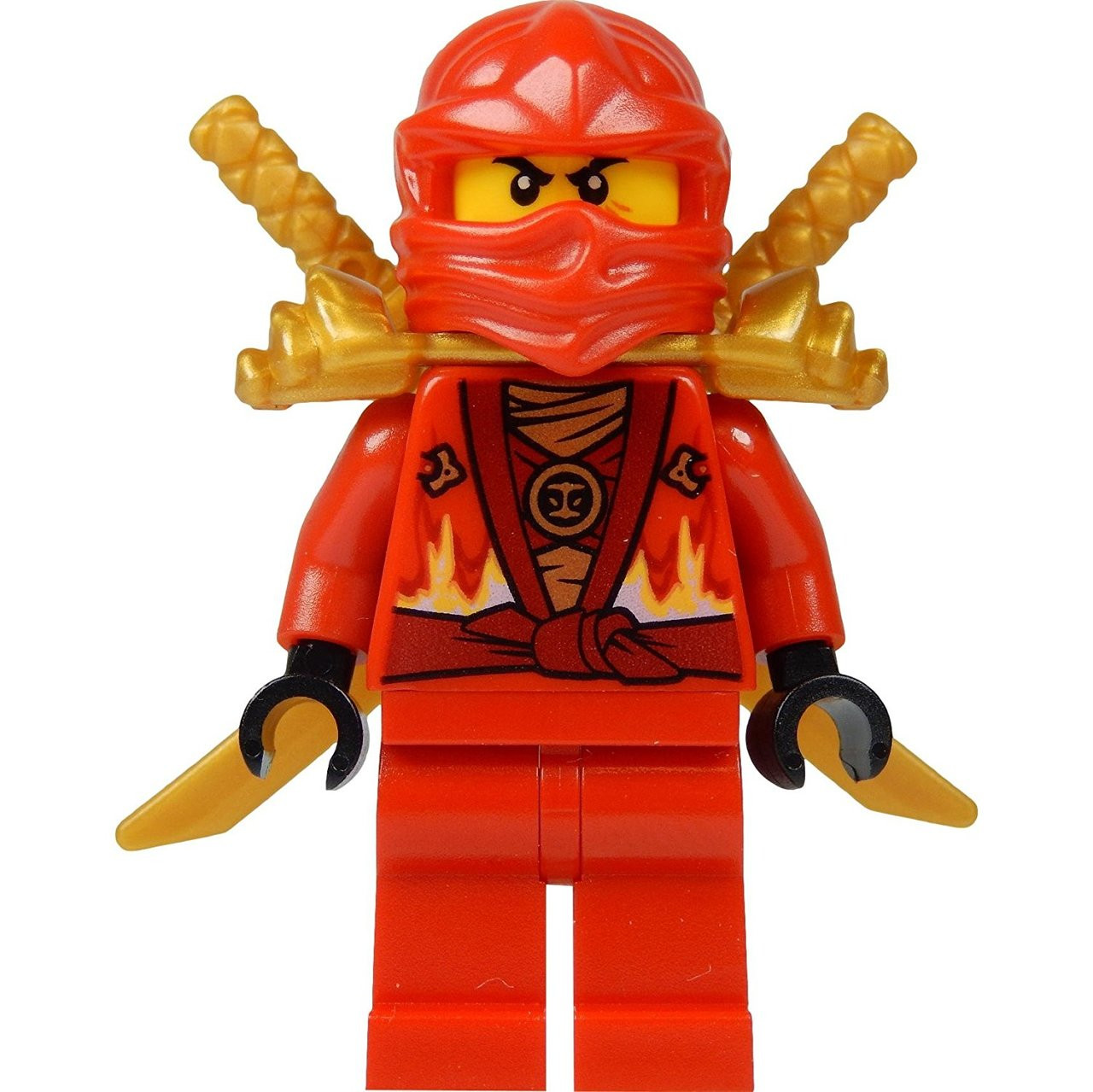 lego® ninjago kai minifig red ninja with two gold
