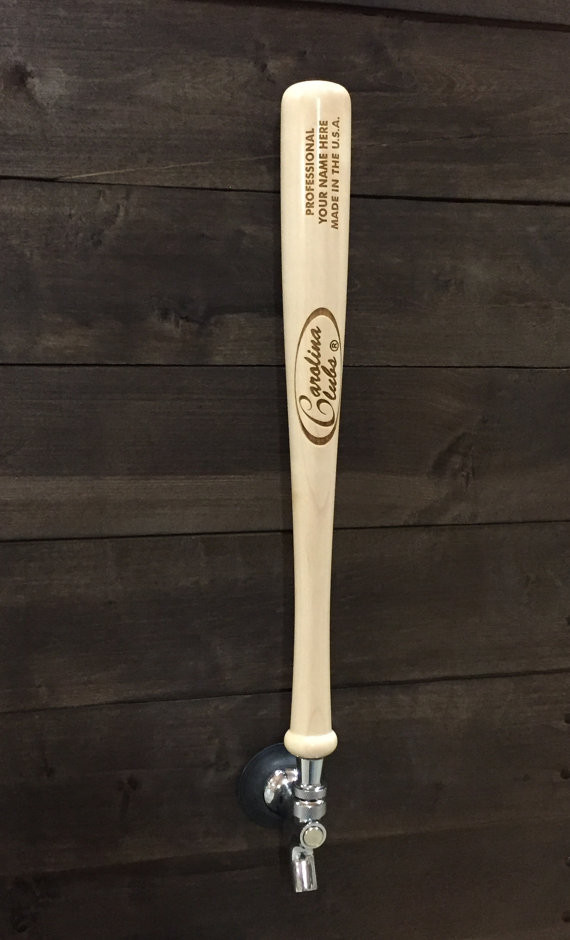 Baseball Bat Beer Tap Handle Carolina Clubs Custom Wood Baseball Bats