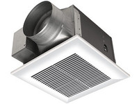 WhisperGreen 130 CFM fan with DC Motor, built-in controls, 0, 50~110 CFM variable,