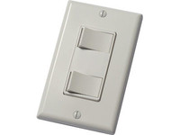 WhisperControl Switches, 2 function On/Off,  Fan/Light, White