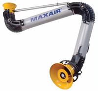 MAXAIR 3" Diameter 5' Painted Steel Hanging Fume Arm MS-FA-HPG3-03
