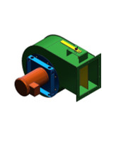 American Fan Flakt Woods FCS Model-150S-087 Fan 5 HP TEFC 230/460 Volt