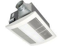 WhisperWarm fan-heat, 110 CFM, 0.7 sone