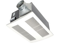 WhisperWarm fan-heat, 110 CFM, 0.6 sone