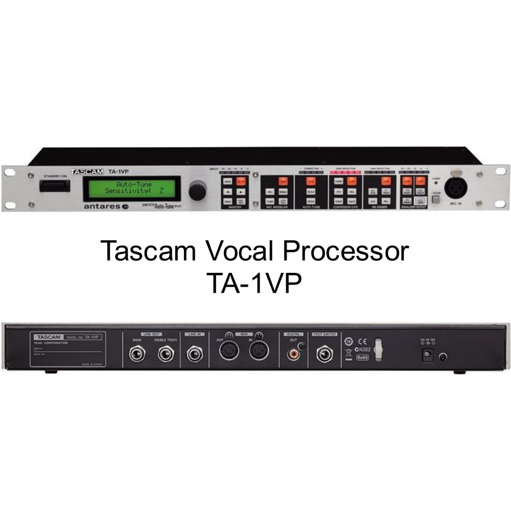 TASCAM TA1VP Rackmount Vocal Processor with Pitch Correction