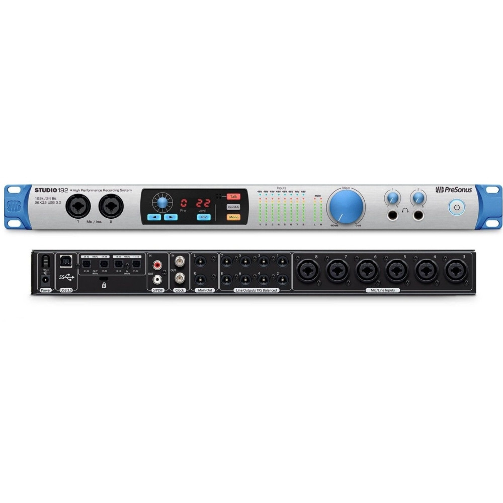 PRESONUS STUDIO 192 Rackmount Command Center Audio Interface with