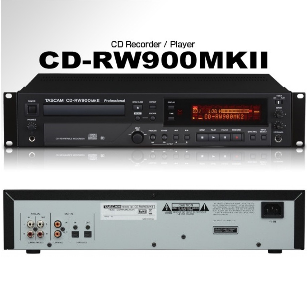 Tascam Cd Rw900mkii Professional Rackmount Recorder Player Lightingelstore