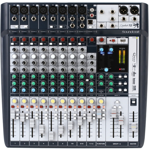 SOUNDCRAFT SIGNATURE 12 Lexicon FX USB Ableton Live 9 Lite Audio Mixer