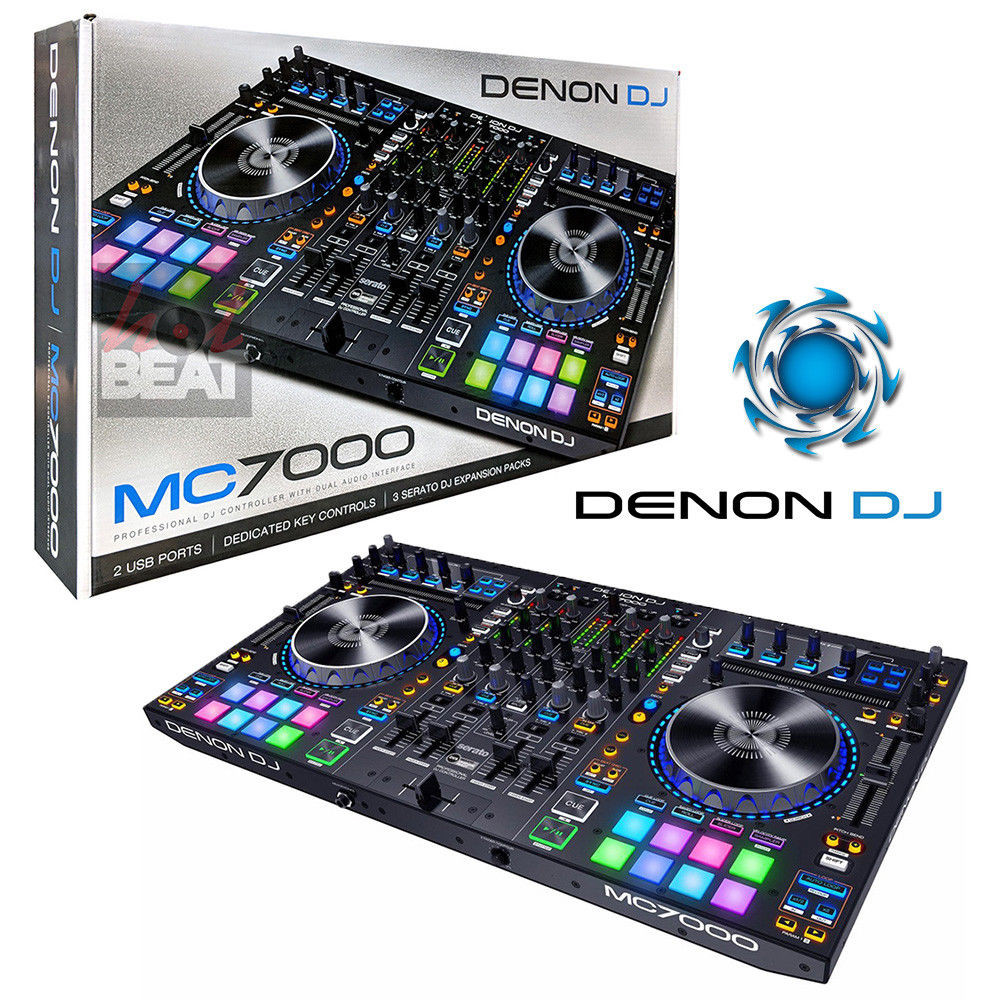 DENON MC7000 Professional 4 Channel Dual USB Controller & Serato DJ
