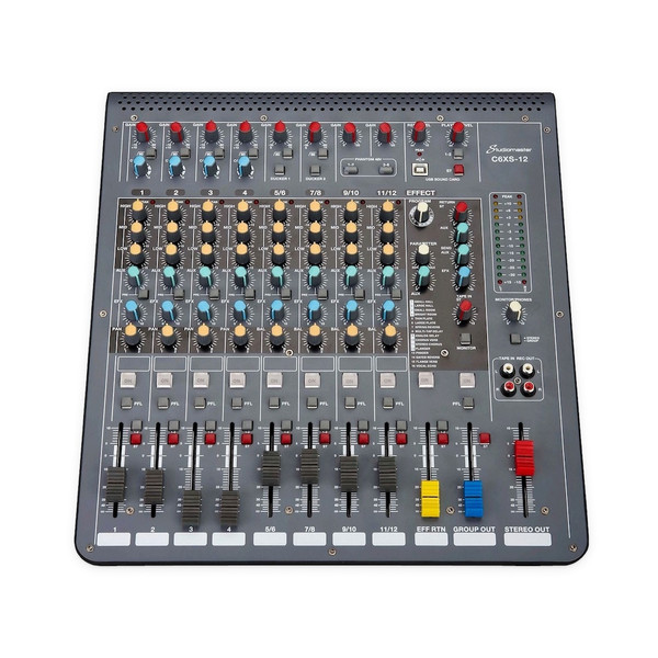 STUDIOMASTER C6XS-12 Compact USB Recording Audio Mixer - LightingelStore