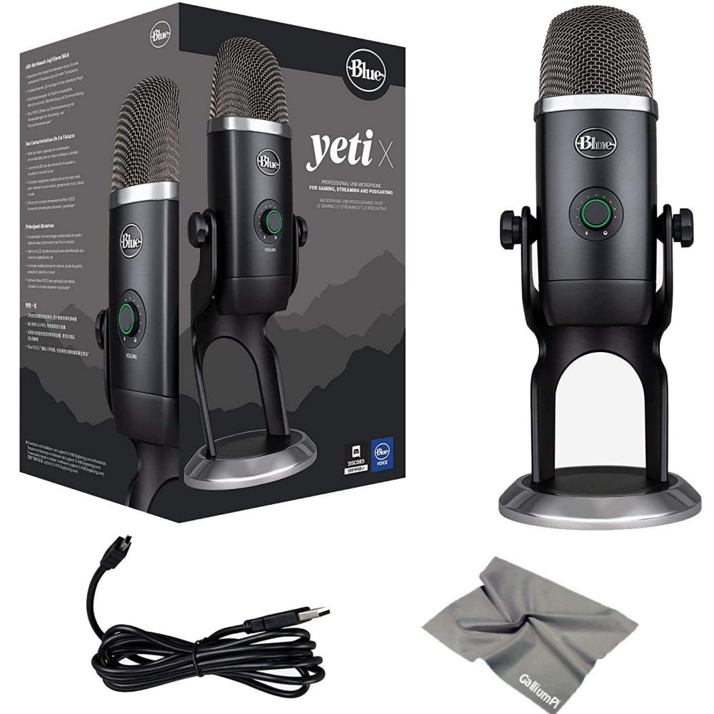 Blue Microphones Yeti X Plus Pack Professional Usb Microphone For Gaming Streaming Podcasting With Software Bundle Lightingelstore