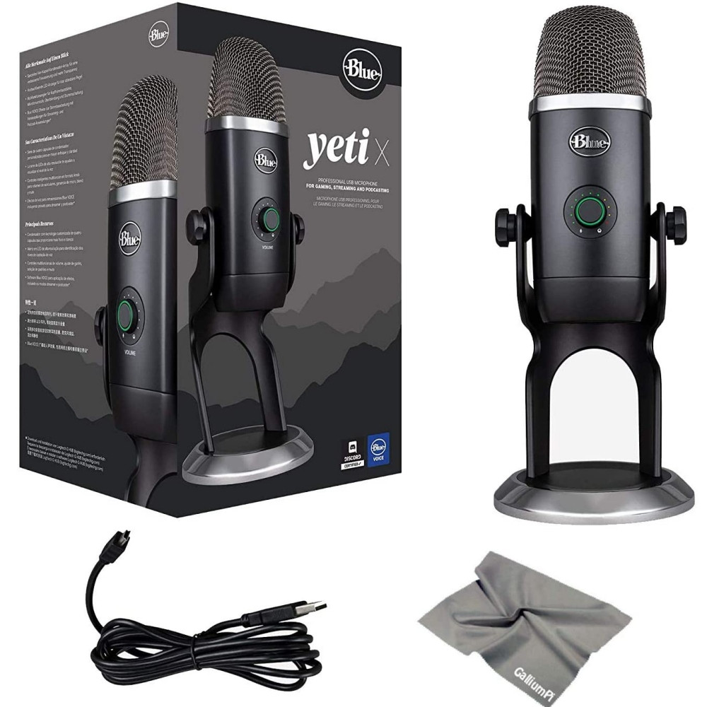 Blue Microphones Yeti X Plus Pack Professional Usb Microphone For Gaming Streaming Podcasting With Software Bundle Lightingelstore Blue Microphones Yeti X Plus Pack Professional Usb Microphone For Gaming Streaming Podcasting With Software Bundle Lightingelstore