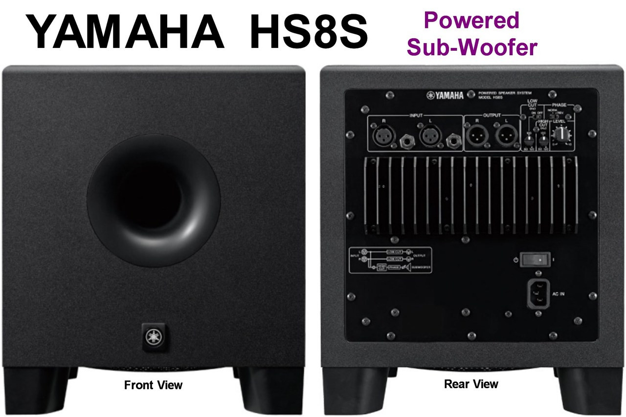 Yamaha Hs8s Compact 8 Active High Power 150w Studio Subwoofer Lightingelstore