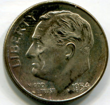 1954 Roosevelt Dime UNC