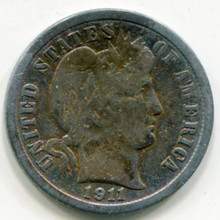 1911 Barber Dime  F