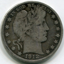 1912 D Barber Half dollar F