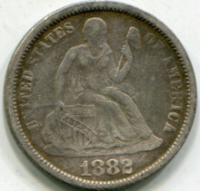 1882 Liberty Seated Dime F