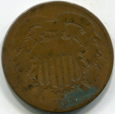 1865 (G) Two Cent Piece 