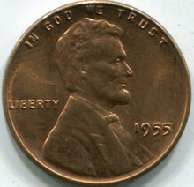 1955 (MS-63-RD) Lincoln Cent