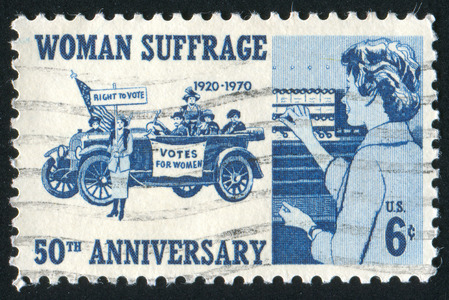 woman suffrage 50thh anniversary stamp