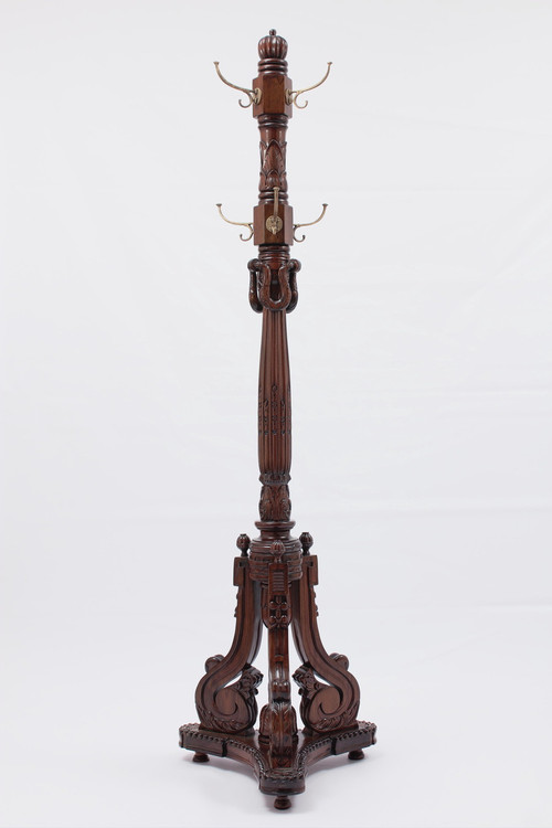 Mahogany Coat Tree Laurel Crown Furniture