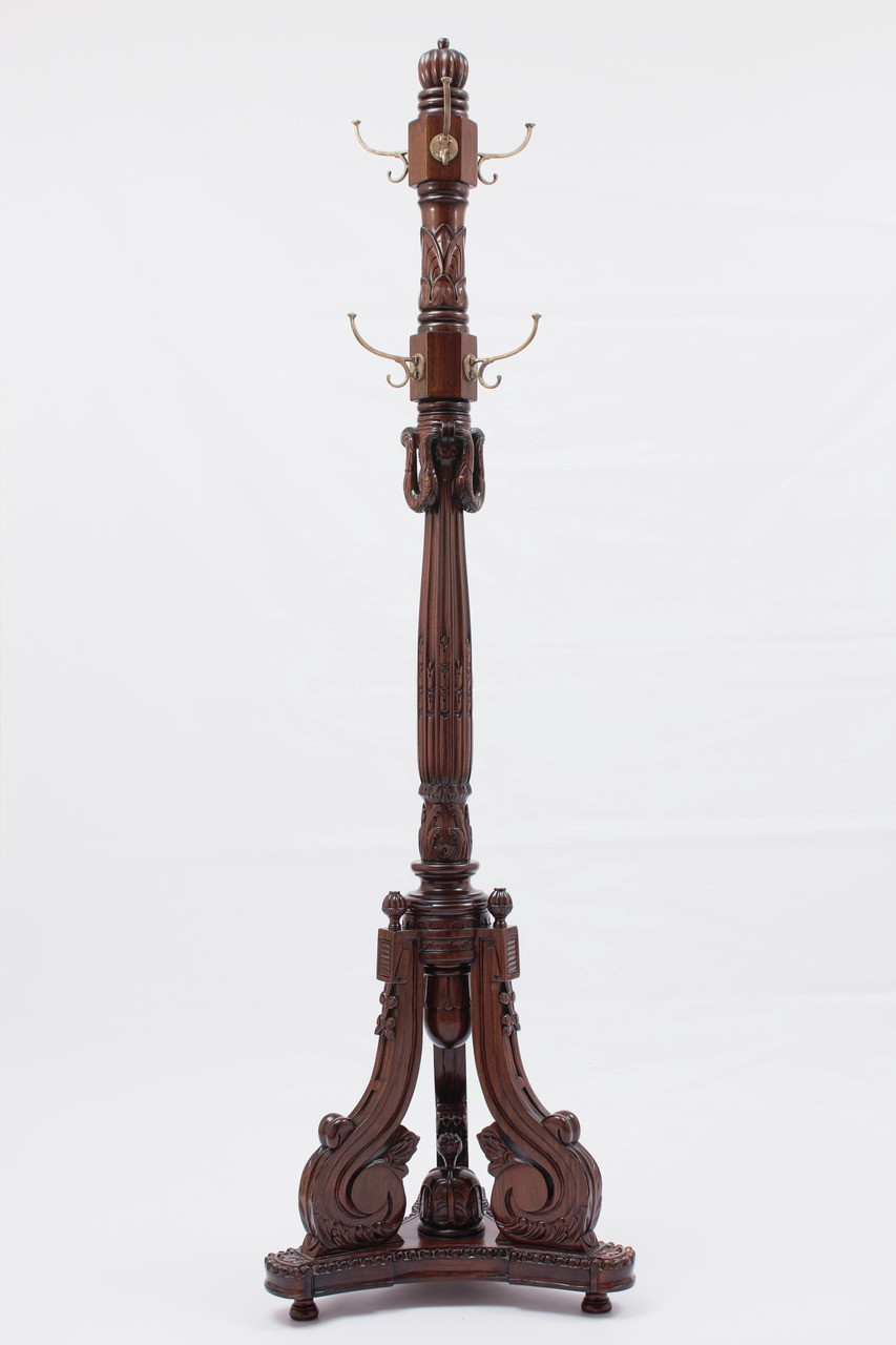 Mahogany Coat Tree | Laurel Crown Furniture
