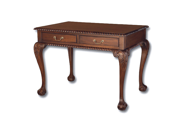 Chippendale Two Drawer Writing Desk