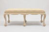 Chippendale bench painted in cream (custom order)
