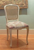 Louis XV Chair with Antique White Frame and Antiqued Caning