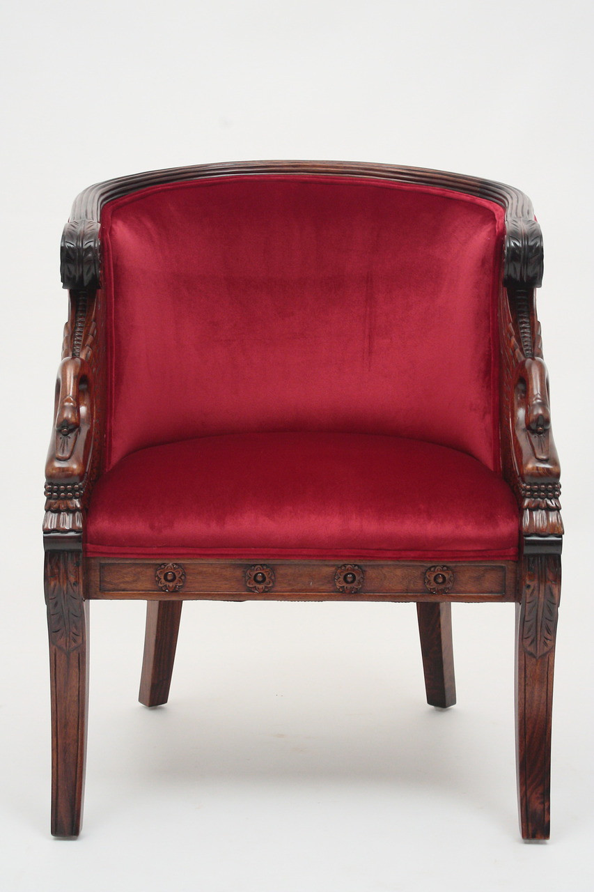 French Antique Tub Chair | Laurel Crown Furniture
