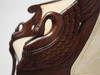 Beautiful carved swans on armrests