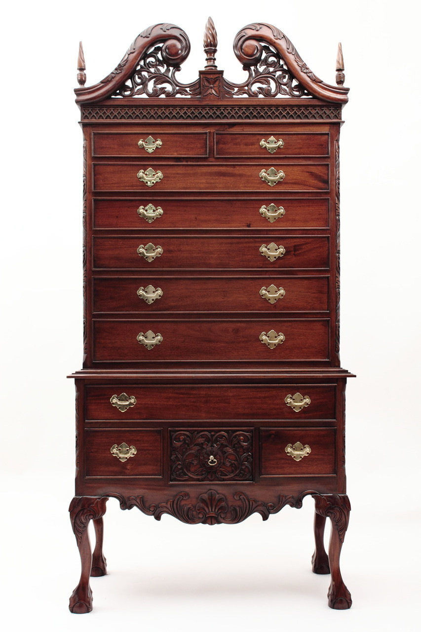 Chippendale Highboy Dresser | Laurel Crown Furniture
