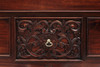 Delicately carved details on the drawers