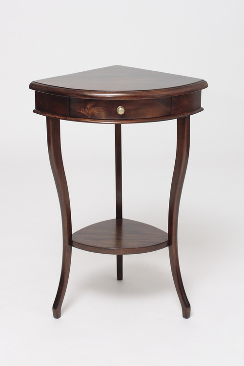 Mahogany Corner Accent Table Laurel Crown Furniture
