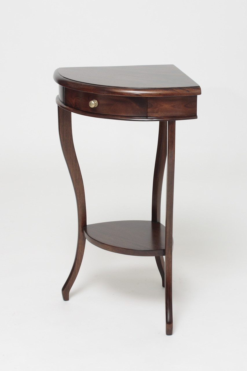 Mahogany Corner Accent Table | Laurel Crown Furniture