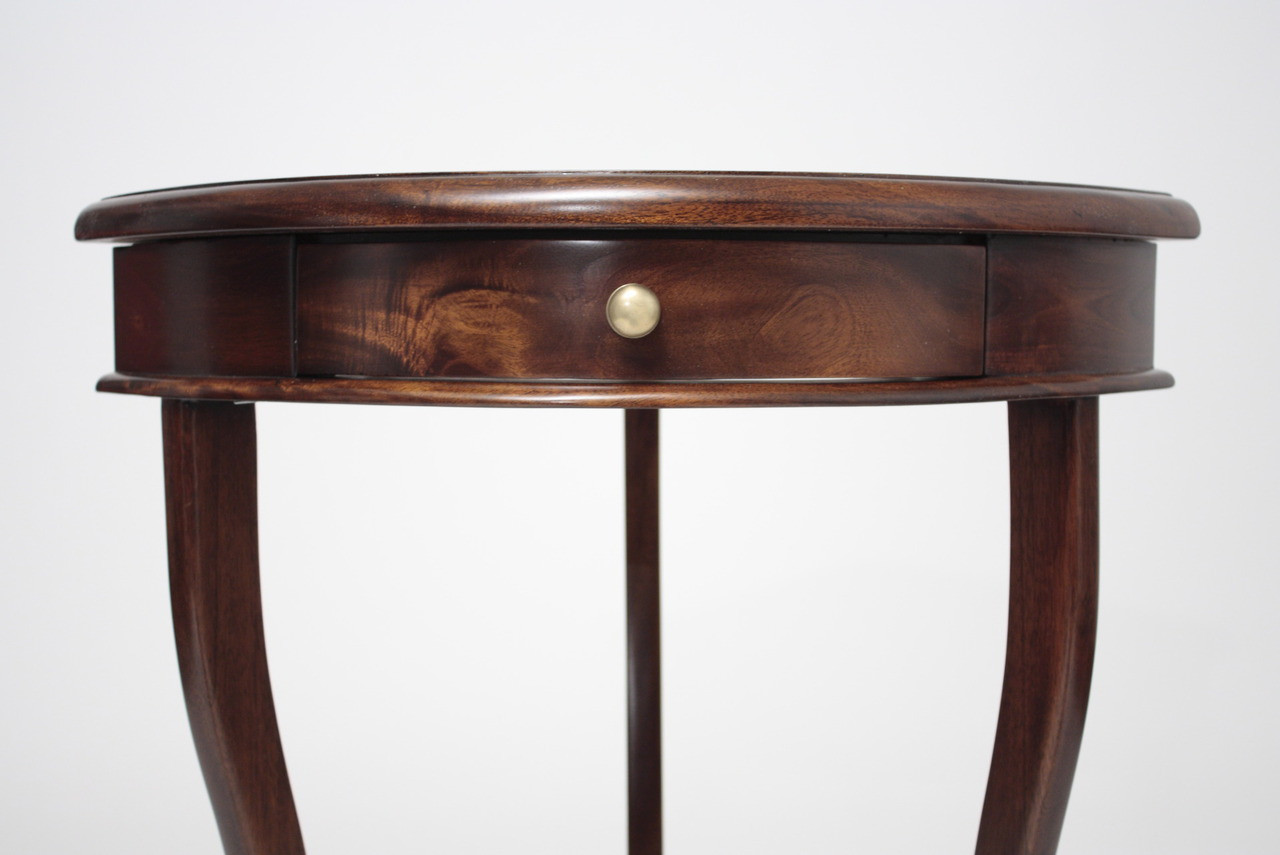 Mahogany Corner Accent Table Laurel Crown Furniture