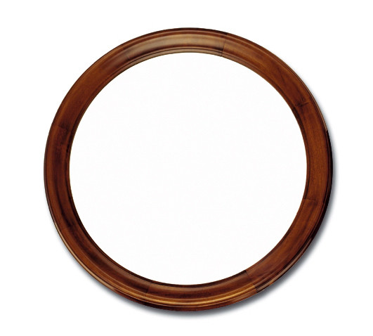 Brown Mahogany Round Mirror 31.5" diameter