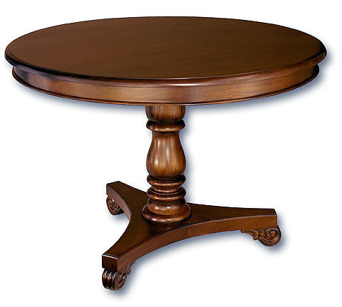 Victorian Round Dining Table Large Laurel Crown Furniture